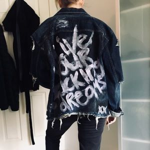 Streetwear Painted Denim Jacket😍